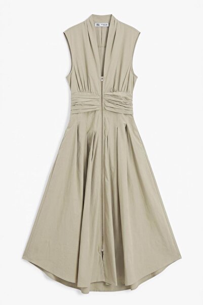 BSL Piliseli Cotton Midi Elbise