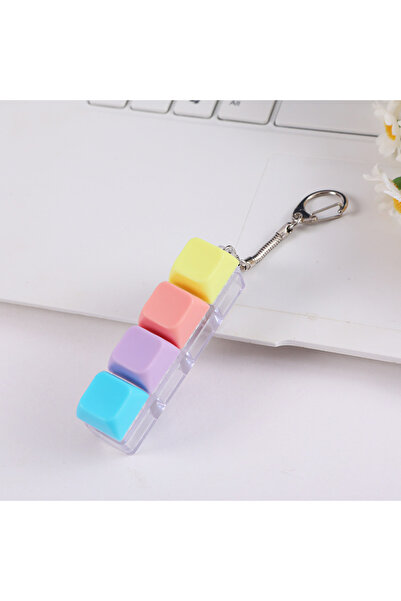 Choice1 2 Macaron Color Mechanical Keyboard Key Fidget Toy, Stress Relief Pre...