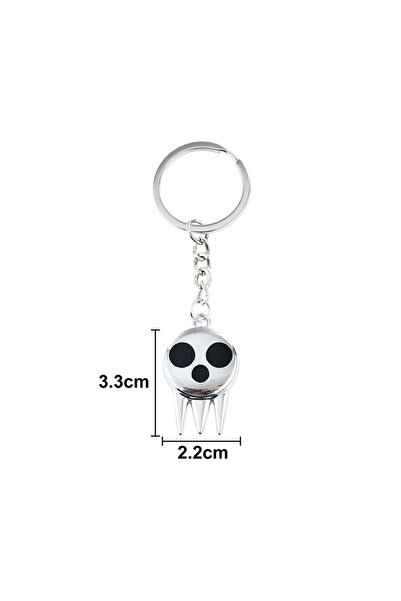 Choice Silver Keychain Hot Anime SOUL EATER Keychain Black Star Death the Kid...