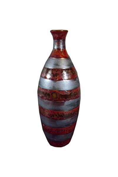Goliat Decorative vase, Goliat, stone, elegant design, 28 x 11 cm, burgundy/s...