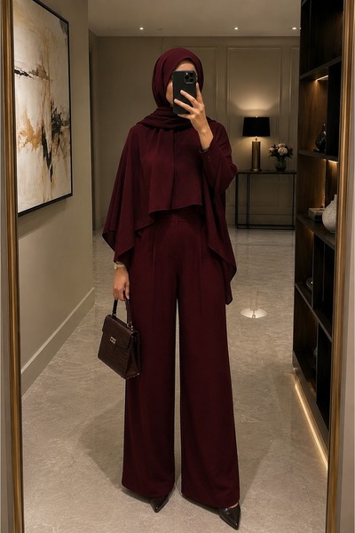 Avera BAMBU KRAŞ BORDO ŞAL