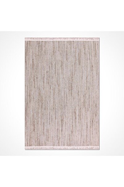 Bespoky Bej Modern Geometrik Yıkanabilir Kaymaz Salon Halısı Cr-Pırıl-PRLBJK