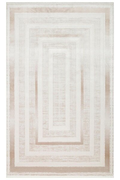 halinet Halı.Net Cream Modern Washable Non-Slip Living Room Carpet Eco-Mahal-...