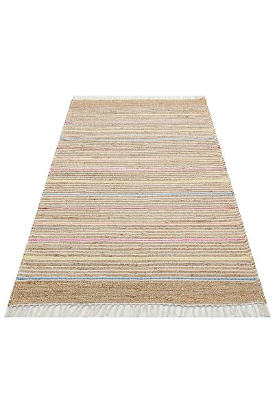 halinet Halı.Net Cream Modern Washable Non-Slip Living Room Carpet Eco-Ech 05...