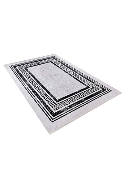 halinet Halı.Net Anthracite Modern Washable Non-Slip Living Room Carpet Haln-...