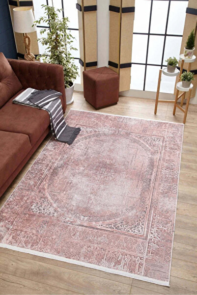 halinet Halı.Net Powder Classic Washable Non-Slip Living Room Carpet Haln-Hln...