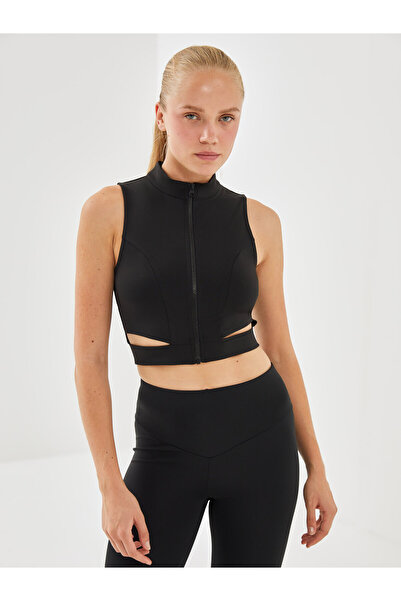 LC Waikiki Funnel Neck Crop Women's Athletic Tank Top