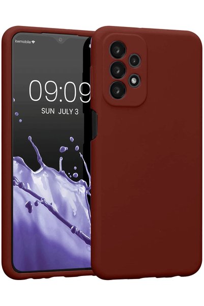 New Face حافظة ZENGEMTX لهاتف Galaxy A23 4G من السيليكون الأول (134938) - أحم...