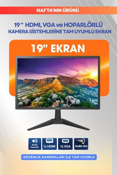 Fabius Güvenlik Kameraları ile tam uyumlu 19" LCD MONİTÖR