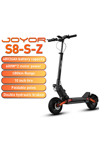 joyor S8-S-Z Trotinetă electrică cu motor dublu 2x600W, 55km/h, frâne hidraulice