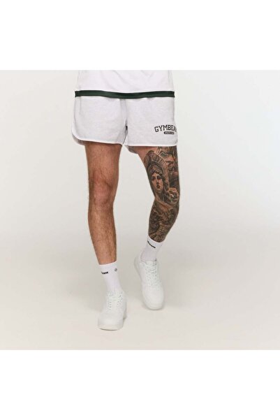 GymBeam Pantaloni scurți de trening Varsity, gri, L