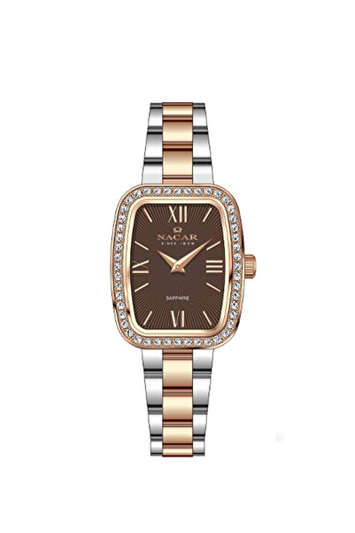 Nacar Sapphire Glass Silver - Rose Women's Watch Nc08-29420739-Ekms