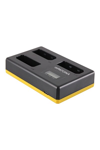 Patona USB Triple Charger EN-EL14 with LCD screen compatible with Nikon CoolP...