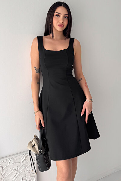 Noa&Noa Women's Square Neck Fit&Flare Mini Dress