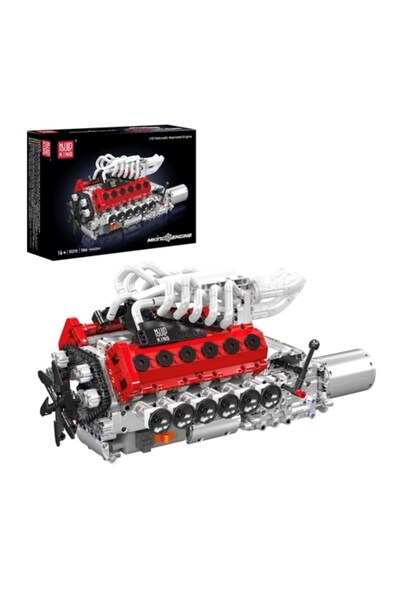 mouldking طقم نموذج محرك V12 من Mould King + 1366 قطعة