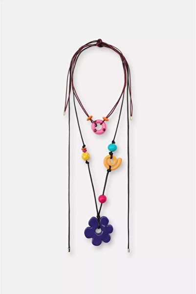 Alice İsstanbul Brand Resin Flower Necklace