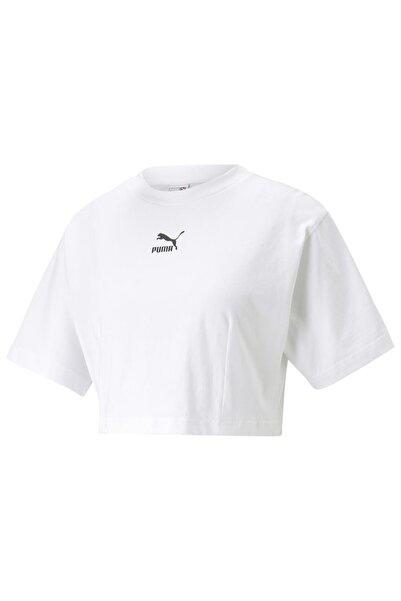 Puma Femei& # x27;s Tricou cu mânecă scurtă, croială relaxată, tip crop, XS
