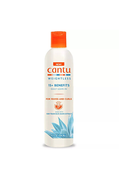 Cantu , Fără greutate, Agave, Balsam fără clătire pentru păr, Netezire, 236 ml