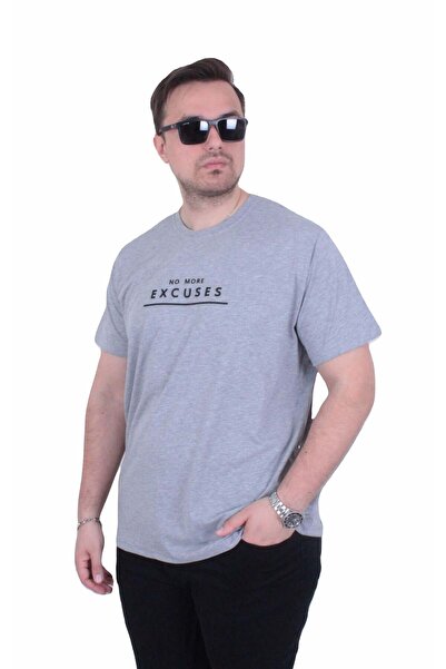 MocGrande Tricou cu gâtul în formă de O pentru bărbați, mărime mare, Excuses ...