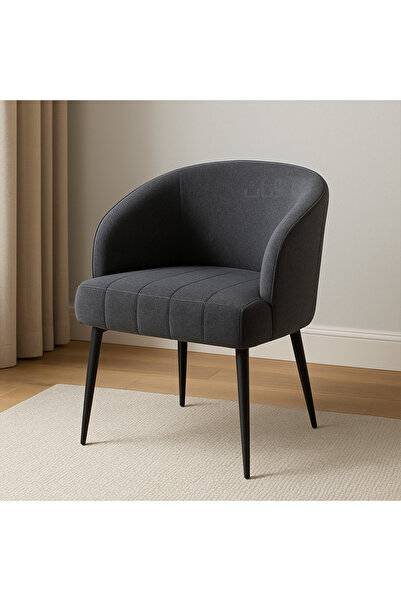 Ebticar Modern Dark Grey Accent Chair