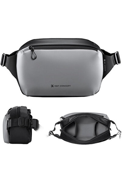 K&F CONCEPT Geantă foto tip sling Alpha, gri. Cod: KF13.157