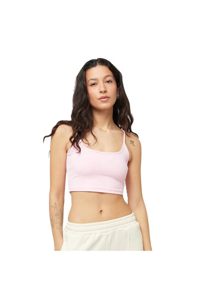 KARL KANI Tricou fără mâneci pentru femei: Crop top esențial Small Signature M