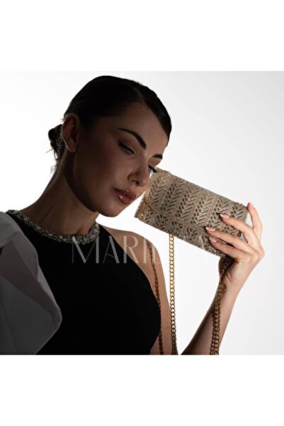 OEMS شنطة سهرة ذهبي