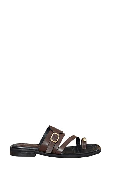 ESSO LA MİA Lamalia Slippers Genuine Leather
