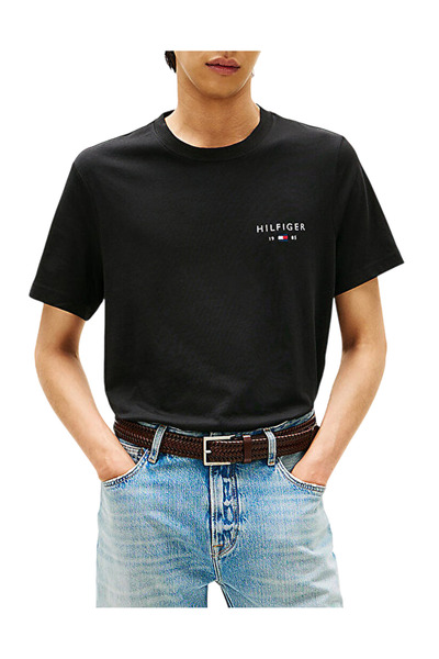 Tommy Hilfiger Ανδρικό T-shirt Μαύρο MW0MW41456-BDS