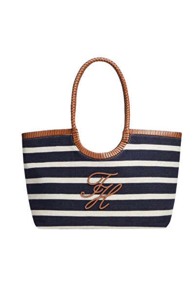 Tommy Hilfiger Γυναικεία Tote Τσάντα Navy Μπλε AW0AW18400-0GY