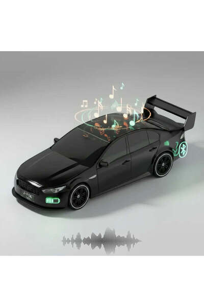 J-İPOK Boxă portabilă Bluetooth P338T – Design mașină sport, LED, FM, 10W – N...