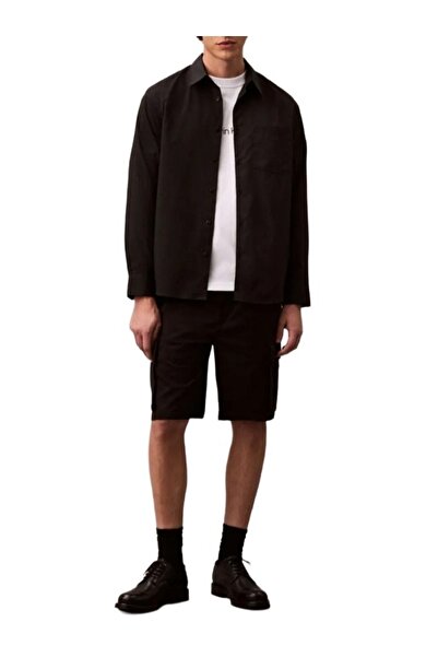 Calvin Klein Ανδρική Cargo Βερμούδα Μαύρη LV04RB618G-UB1