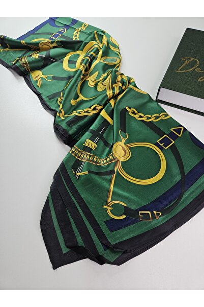 tomrisboutique Luxury Voile Silk Shawl Hijab Foulard Scarf Shawl Noble Chain ...