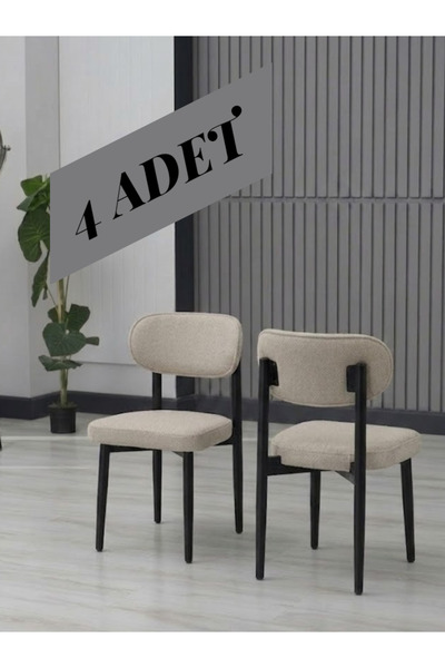 JoyMassa BADE SANDALYE SİYAH AYAK 4 ADET
