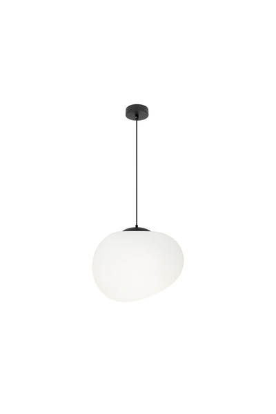 Candellux Lampă suspendată modernă STONES, abajur acrilic alb neregulat Ø25cm...
