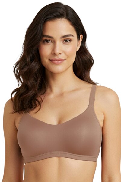 hadiora Women's Mink Minimizer Gathering Wide Strap Unpadded Bra