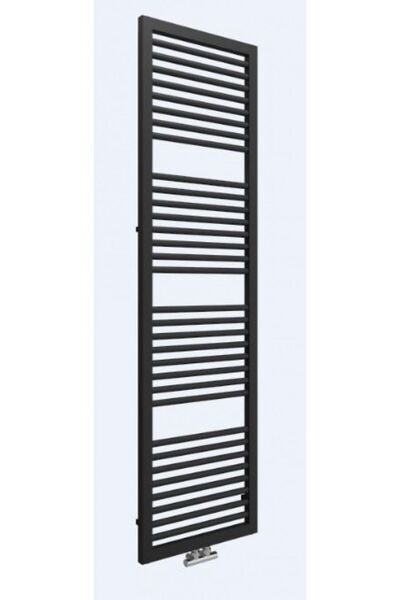 Lazzarini Radiator portprosop de baie, negru mat, oțel, drept, Lazzarini, Ast...