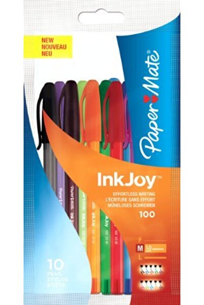 Paper-Mate Set de 10 pixuri InkJoy 100 Standard M PaperMate, S0957191