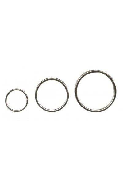 ALCO Inele metalice pentru chei, D - 33mm, 10 buc/set, - argintii
