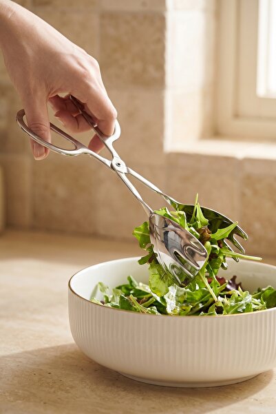 ACAR Karat Steel Scissor Salad Tongs