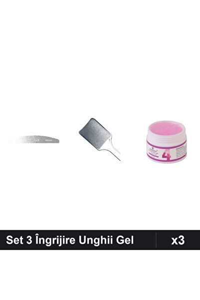 Makeup Set 3 Accesorii Îngrijire Unghii, Pilă Emma 150/240, Pilă Călcâi, Gel ...