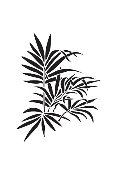 Eni Design 3D Construction Stencil Leafy Ensemble, 50x50cm, reusable, plastic