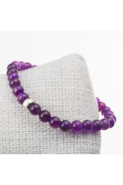 LADIN DOGALTAŞ Amethyst Stone Bracelet-6mm