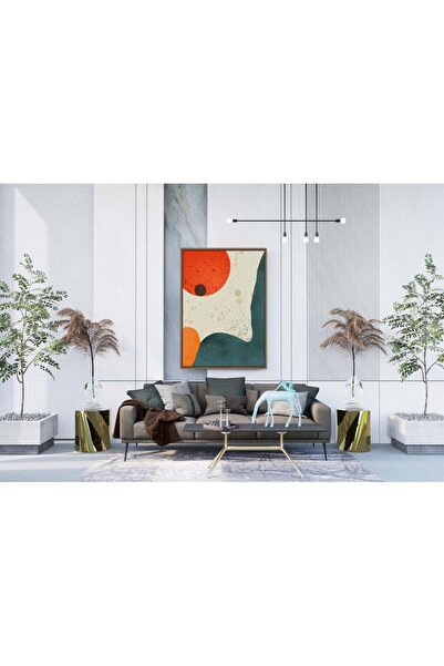 Ghaith Store Modern Abstract Canvas Painting Artwork Warm Color Home Decorati...