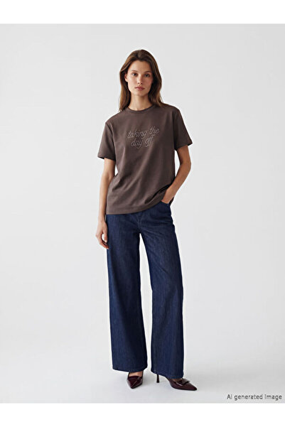 LC Waikiki High Waist Wide Leg Women's Jean Pants from Uzg Store for Style En...