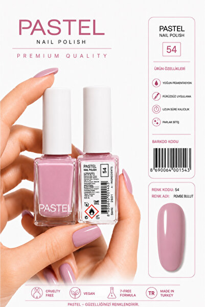 Pastels Pastel Oje kod; 54 Pembe Bulut