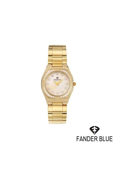 FANDER BLUE Vanderblau women's watch with gold steel strap, gold dial