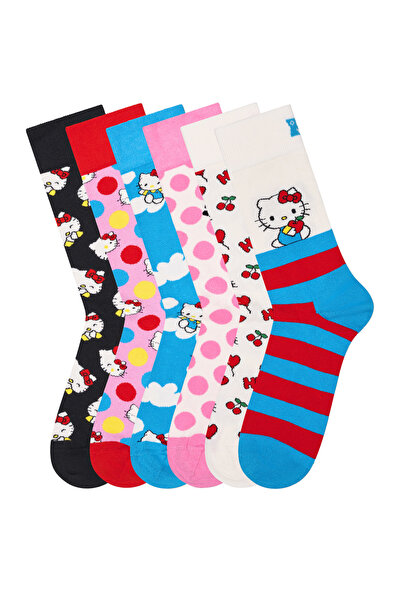 Derimod Happy Socks Γυναικείες πολύχρωμες κάλτσες με θέμα την Hello Kitty, σε...