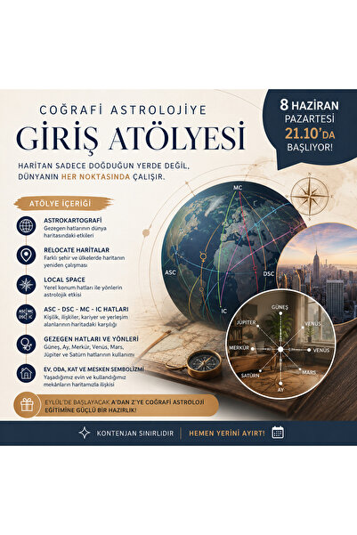 Keyfimin Gezegenleri Coğrafi Astrolojiye Giriş Atölyesi