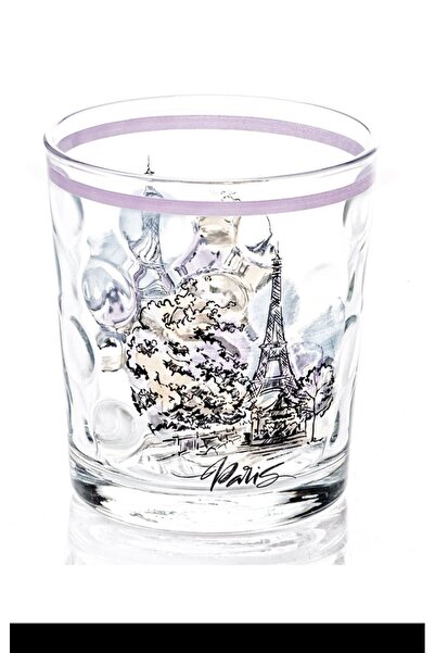 atastore2017 Soft Drink Glass Paris Patterned 1 Piece Royaleks-SGM08603